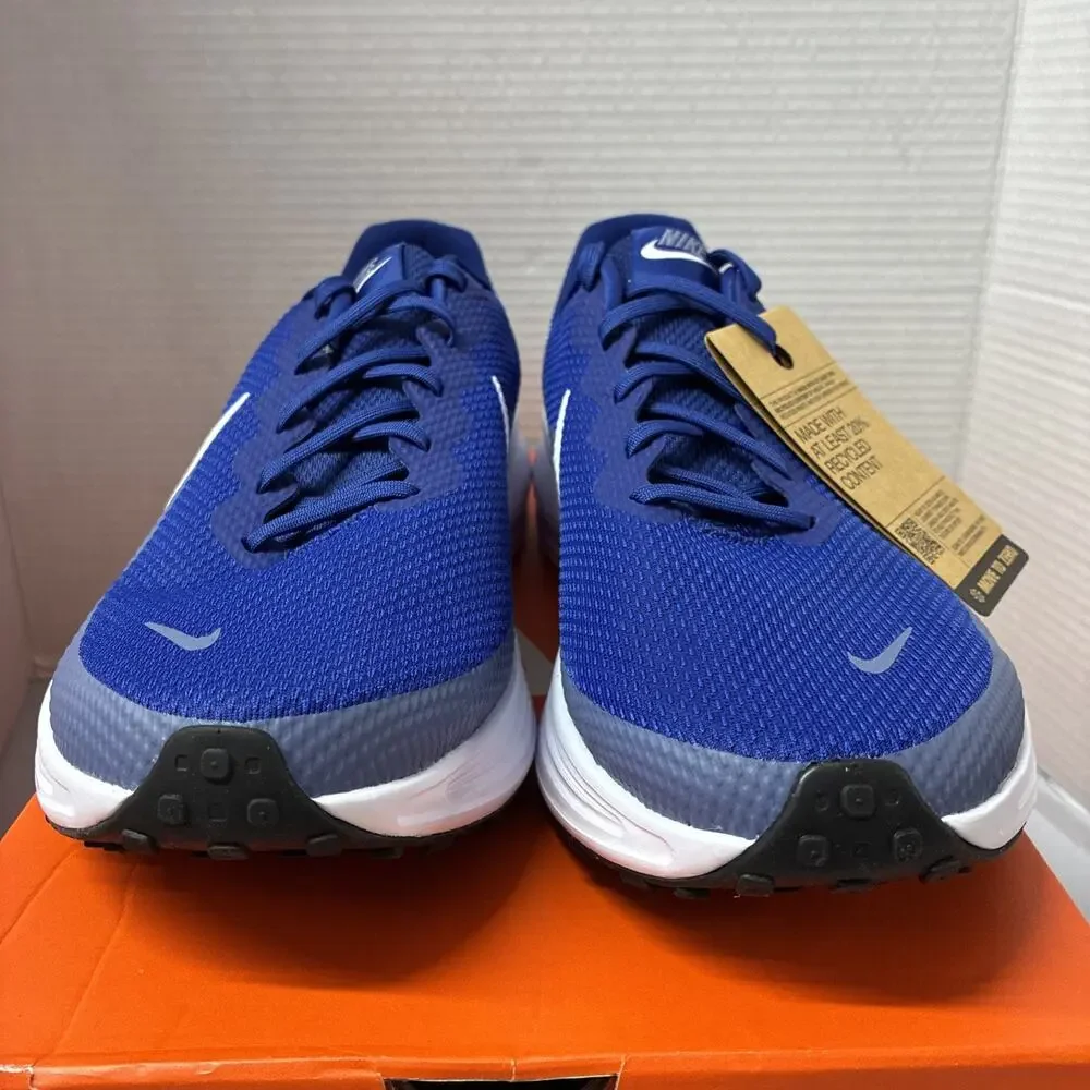Men's Nike Shoes Size 13 Revolution 8 Royal Blue White Sneakers Cushioned Lace